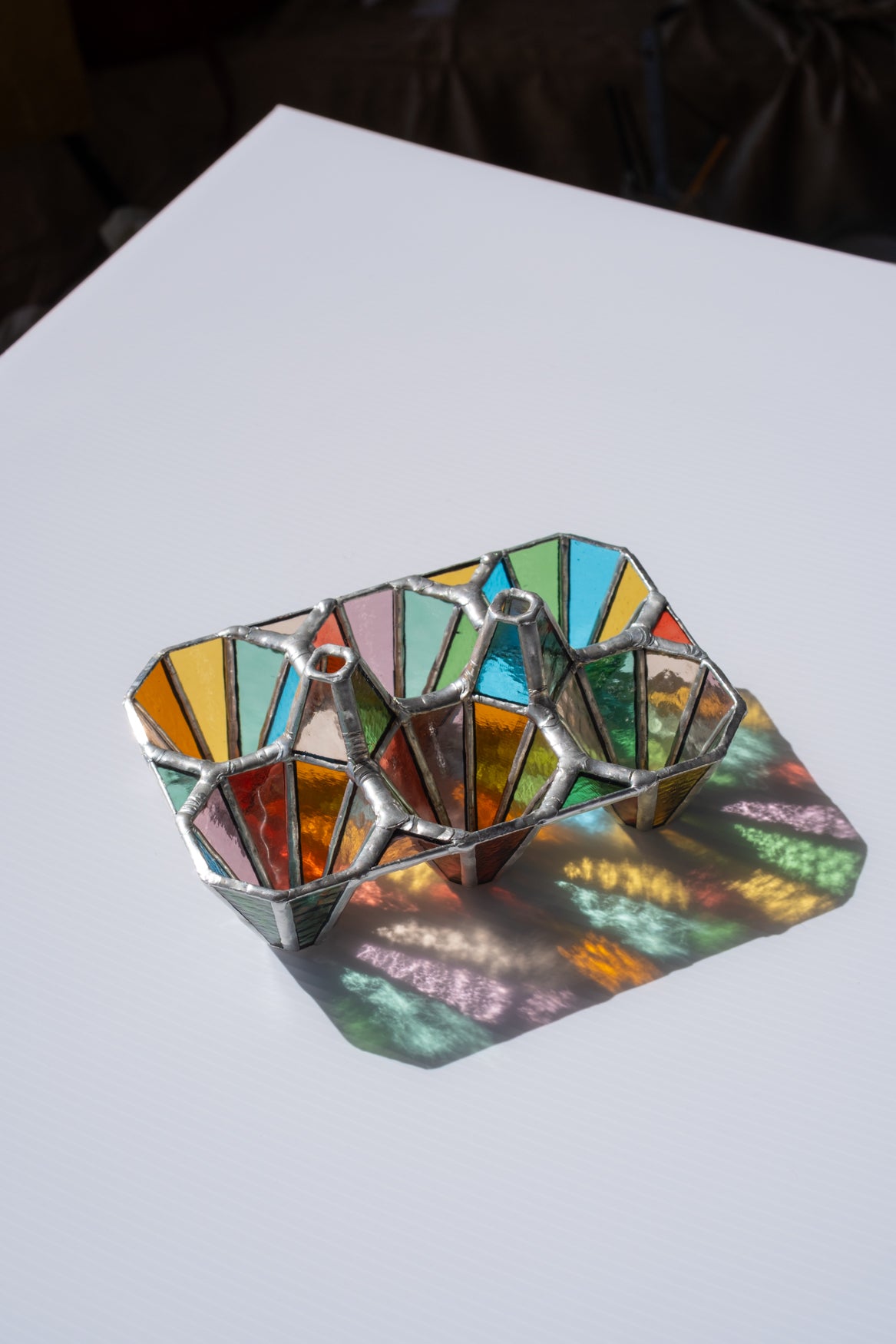 Stained Glass Egg Carton (Six Wells)